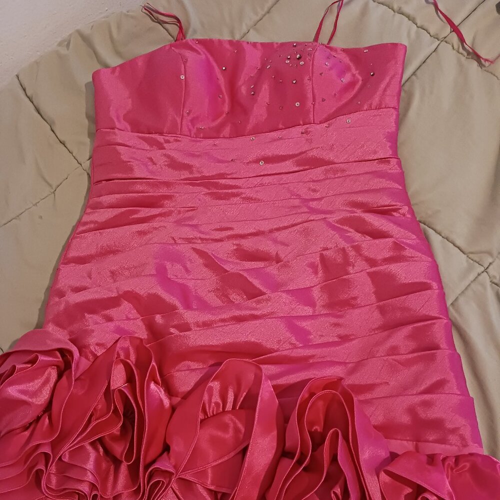 Cinderella Divine Barbie pink mini 80s prom dress